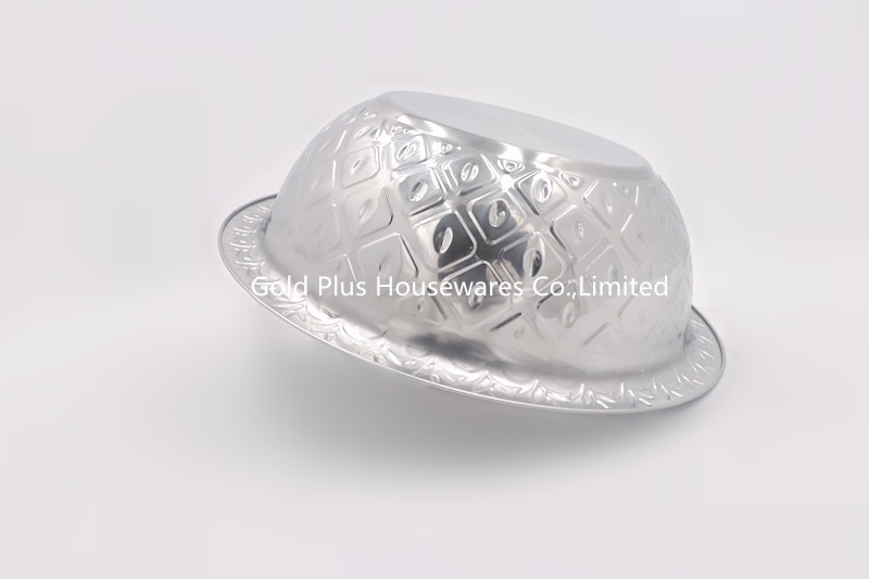 30cm Wholesale high quality stainless steel wash basin big capacity mixing soup bowl with flat cover