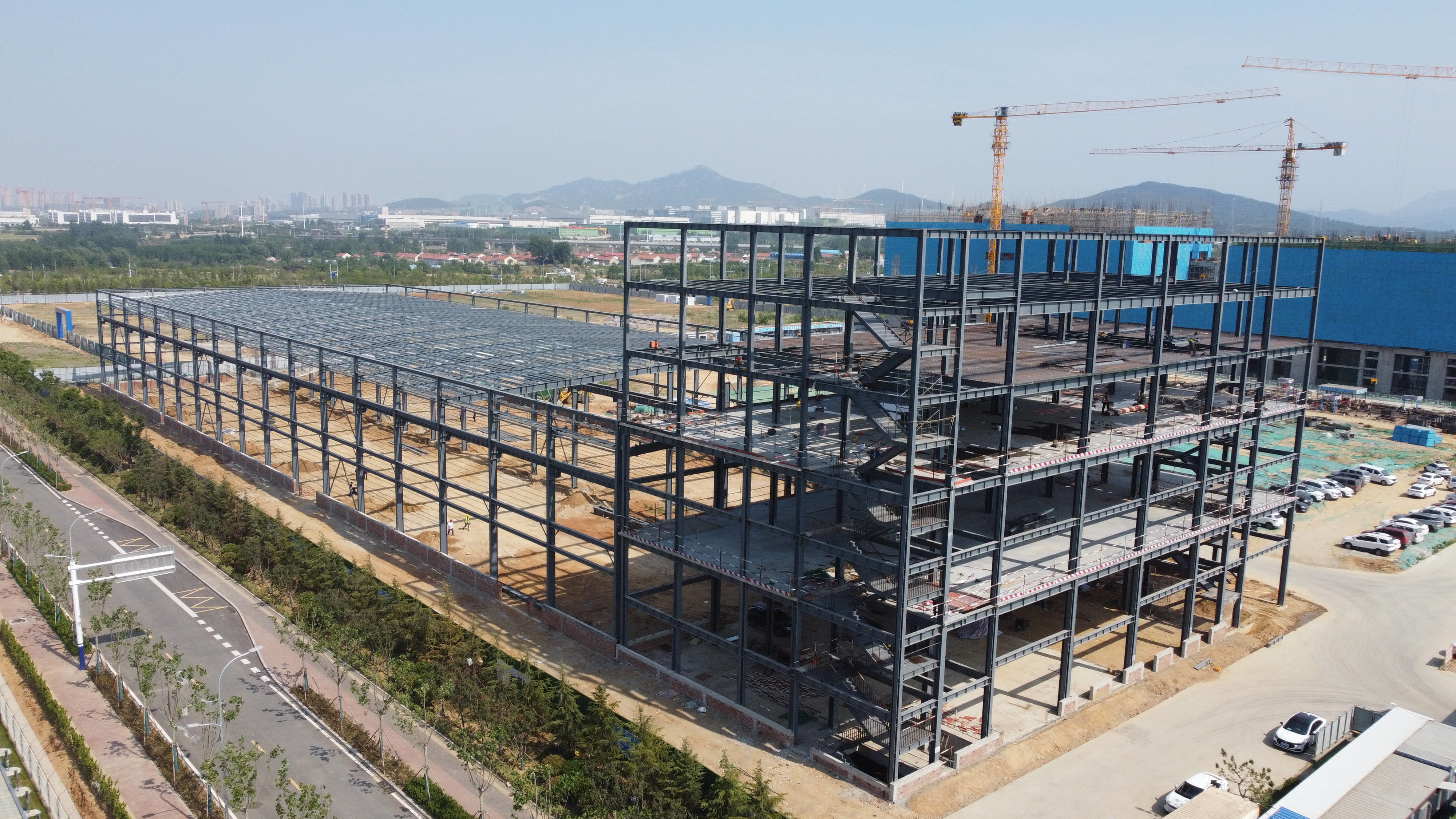 GB Standard Low Cost Metal Buildings Workshop Steel Frame Prefabricated Steel Structure