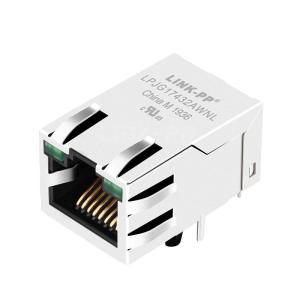  Belfuse SI-51021-F Compatible LINK-PP LPJG17432AWNL 100/1000 Base-T Tab Up Green/Green Led Single Port Shielded RJ-45 Jack Manufactures