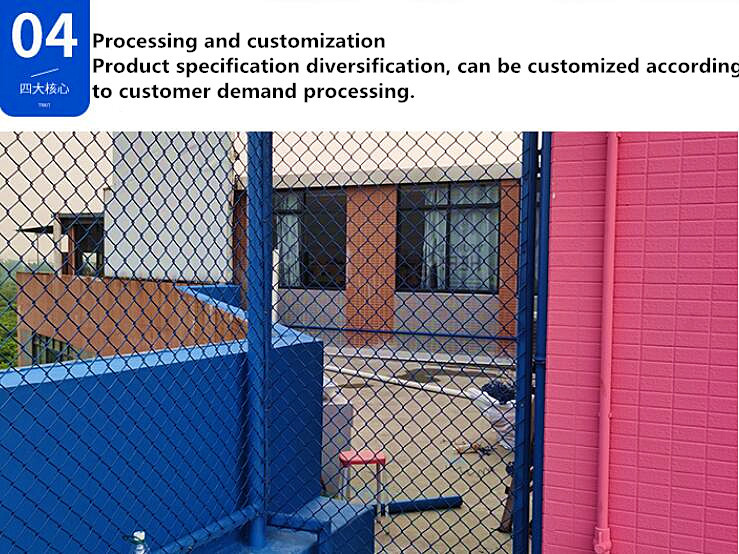 4.0mm Hot Dip 6FT Height Diamond Chain Link Fence For Highway Fencing