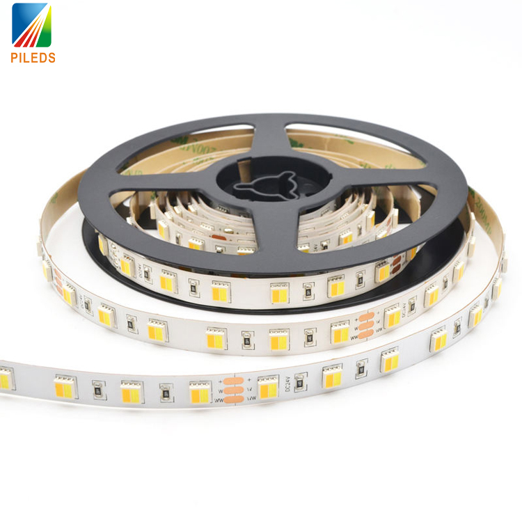 DC12V/24V 300 LED Strip 5050 SMD Dual Color 2in1 5 Meter Wifi Control Addressable CCT IP20/IP68