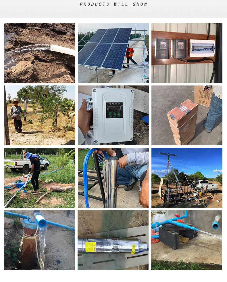120M Submersible Dc Pump Solar Water For Deep Well Solar Panel Pump For Water Feature Solar Pump Inverter