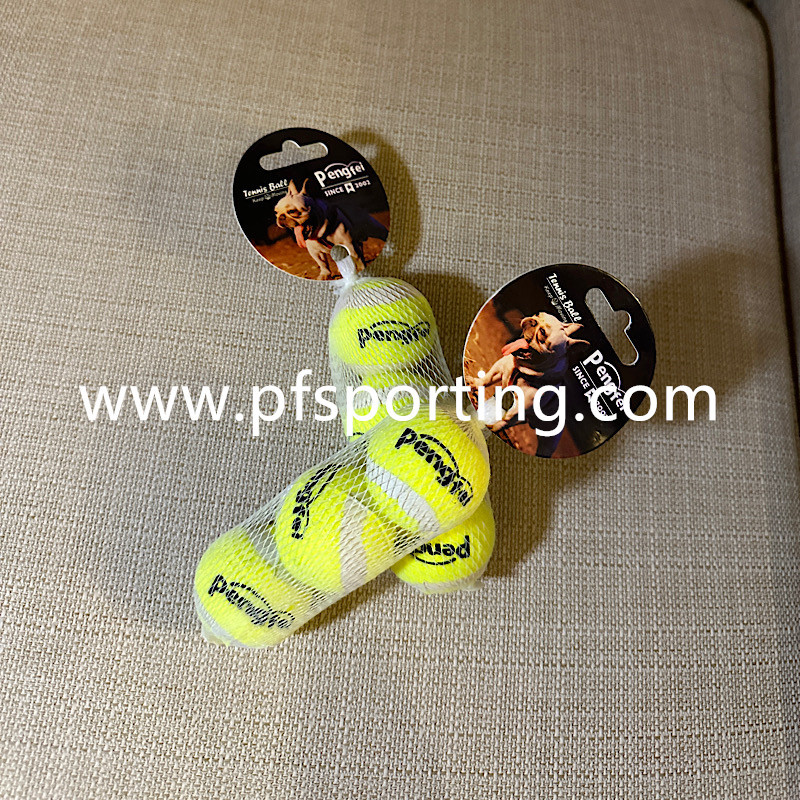 Custom logo 2.5" Diameter Eco-Friendly Rubber Pet Tennis Balls For Dogs Pet Safe Dog Toys for Exercise Training