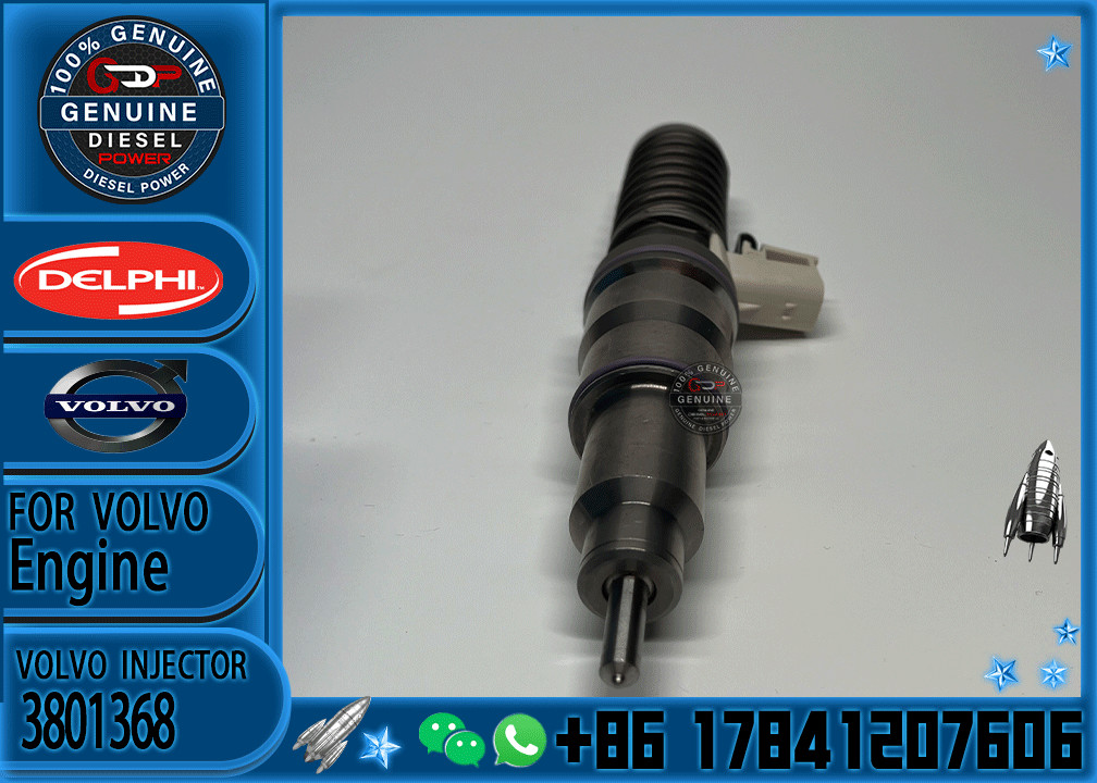 3801392 Common Rail Injectors 3801368 For Volvo TAD1340 TAD1350GE Engines 3801369 3801371 3801391