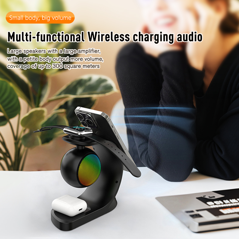 5W Output Power Magnetic Charging Station for iPhone Portable Speakers Earphone and Watch
