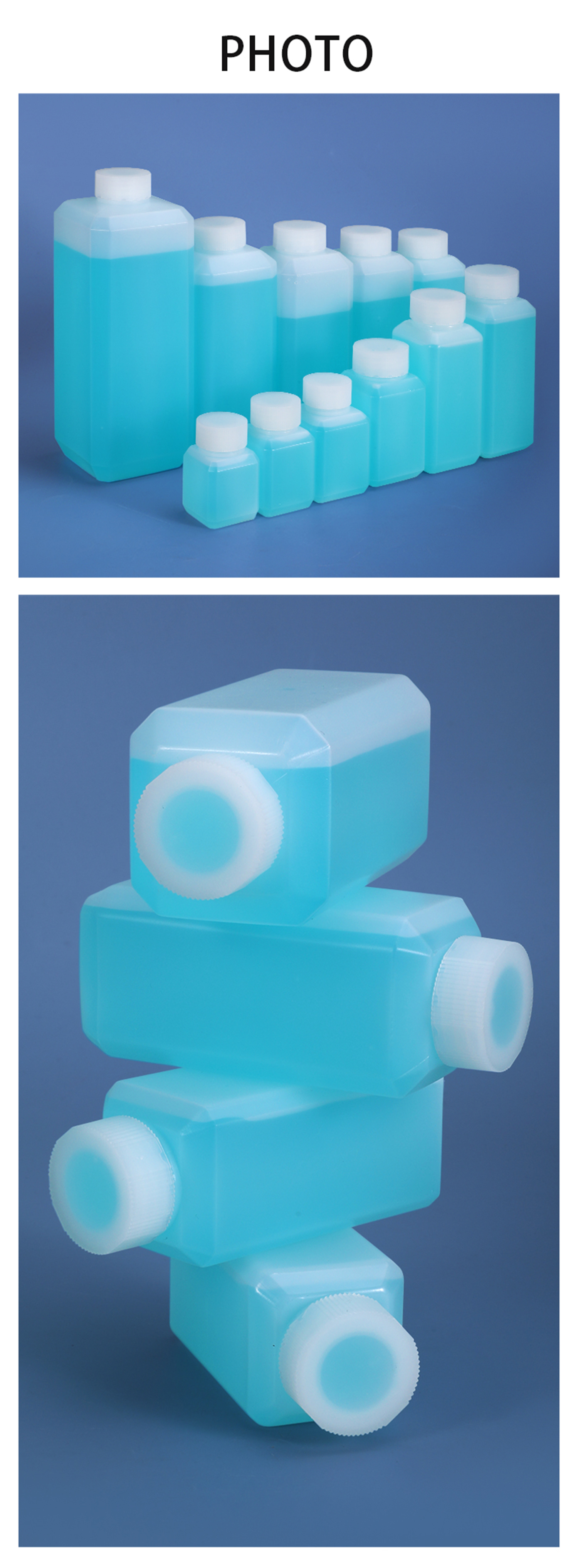 250ml HDPE Plastic Bottles for Chemical Detergent and Pesticide Seal The Square Bottle