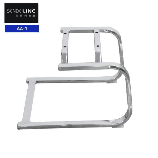 Office Swivel Chair Accessories Chrome Bow Frame Metal Chair Frame Flat Tube