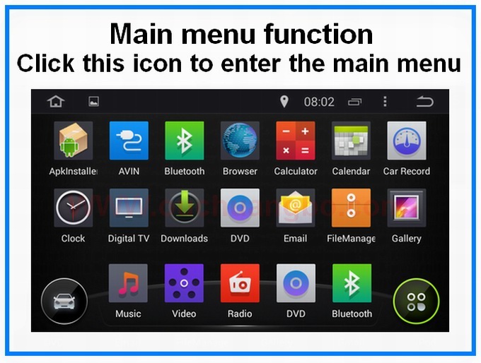 Ouchuangbo Car GPS Navi Multimedia for Chrysler 300C /Dodge /Jeep DVD Player Android 4.4 System OCB-6235D