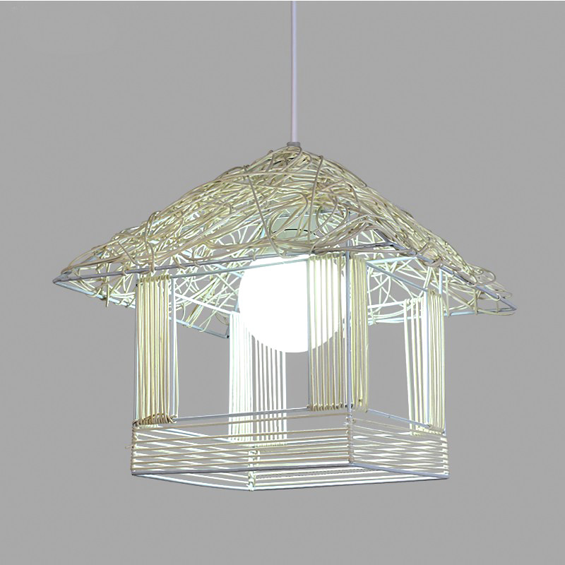 Nordic Style Cage cane pendant lights For Kitchen Dining room Bedroom Lighting (WH-WP-07)