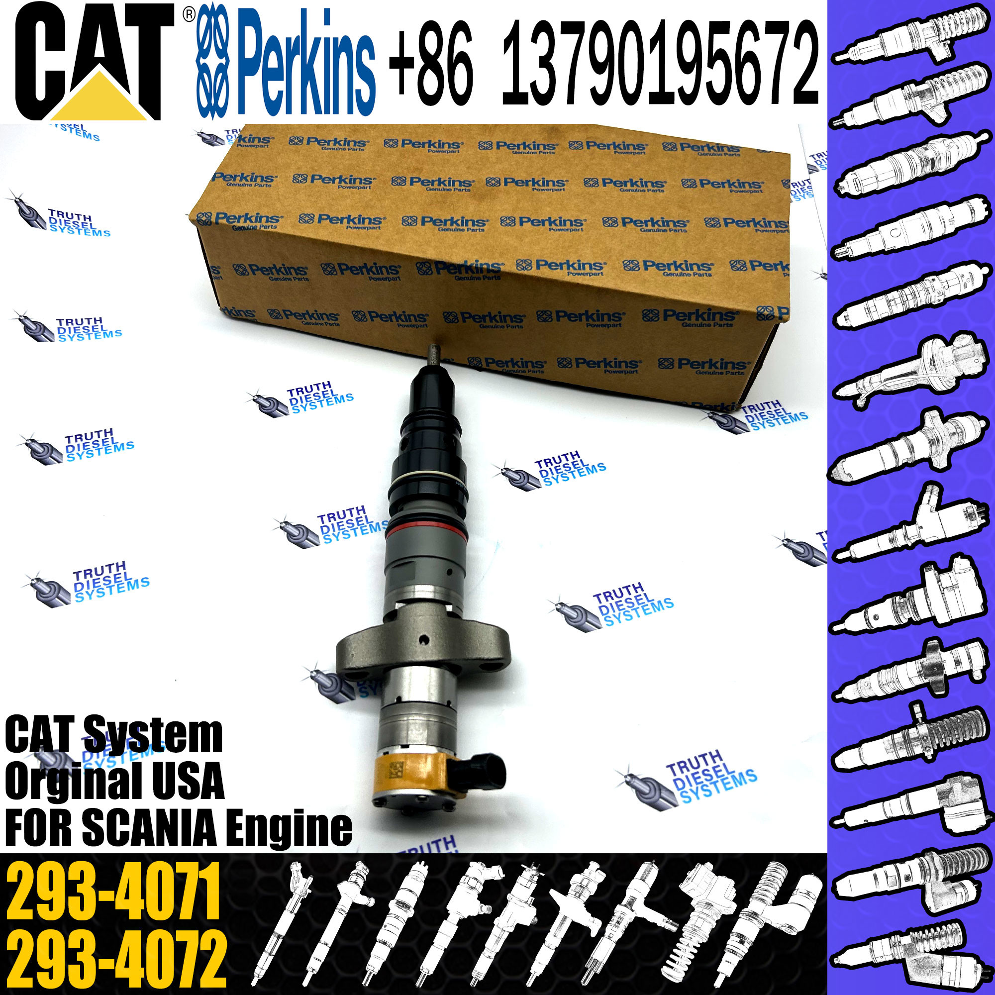 Common rail fuel injector 328-2573 3282573 3879433 387-9433 245-3517 245-3518 293-4067 293-4071 for CAT C7