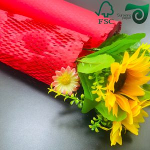 FSC 80gsm Brown Honeycomb Paper Wrap Eco Cushion For E Commerce Fragile Items