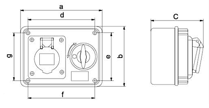 Explosionproof Industrial Plug And Socket / Industrial Socket 32 Amp 5 Pin