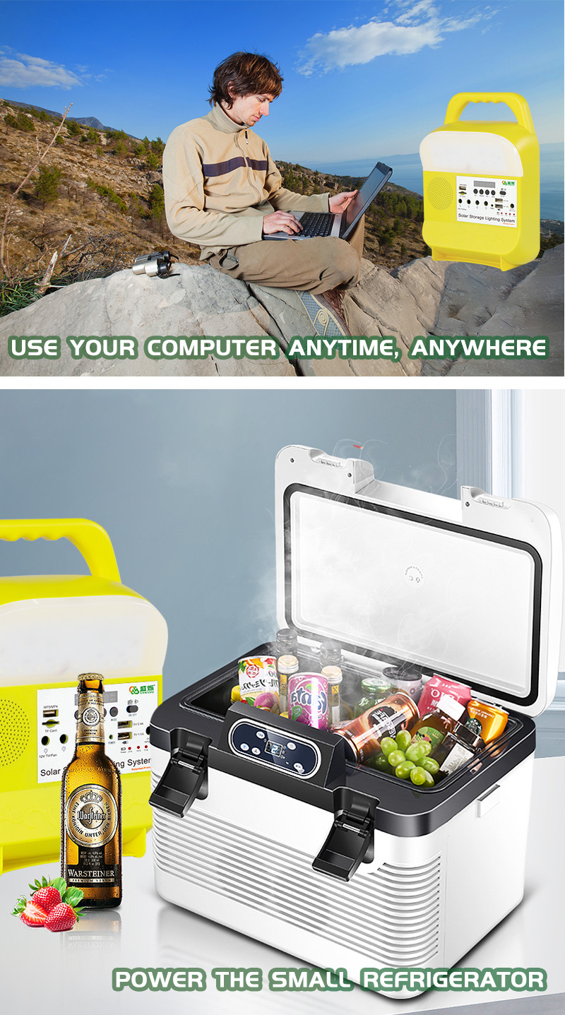 Portable Camping Generator With Type C Mobile Charge Port Solar Systems 45W 16V