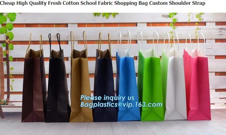 Flower carrier bag with different color customized pot plants kraft paper bag with handle,stamping logo fancy paper flow
