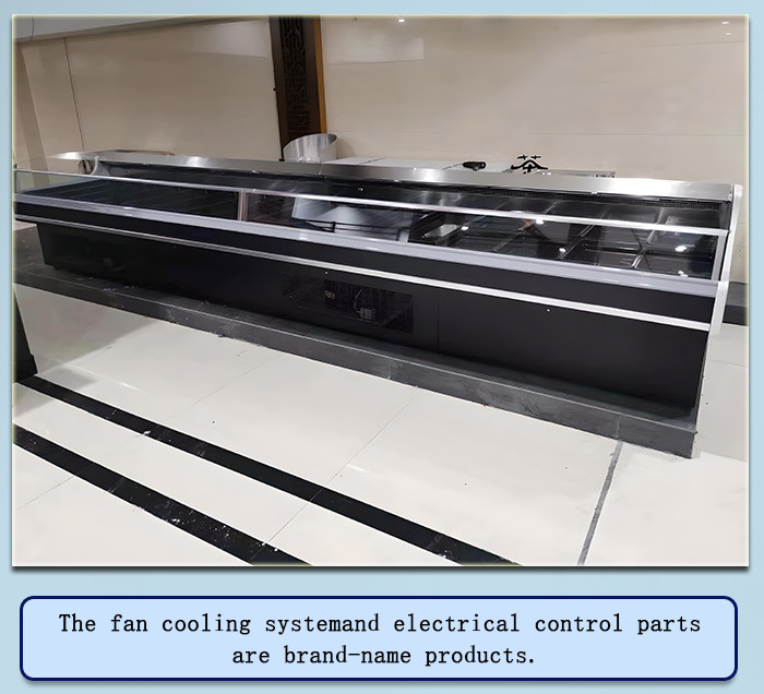 Cold Storage Meat Display Freezer 160L No Door Butcher Shop 0 - 5 ℃ Cooler