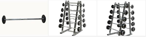 fixed weight straight barbell, fitness weighted straight barbell, straight