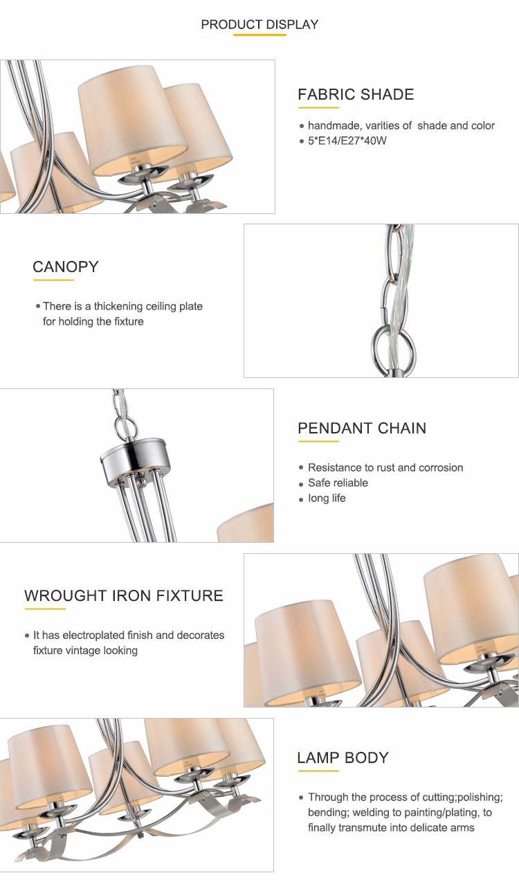 Modern Princess Metal chandelier for Living room Kitchen Wedding Decoration (WH-MI-11)