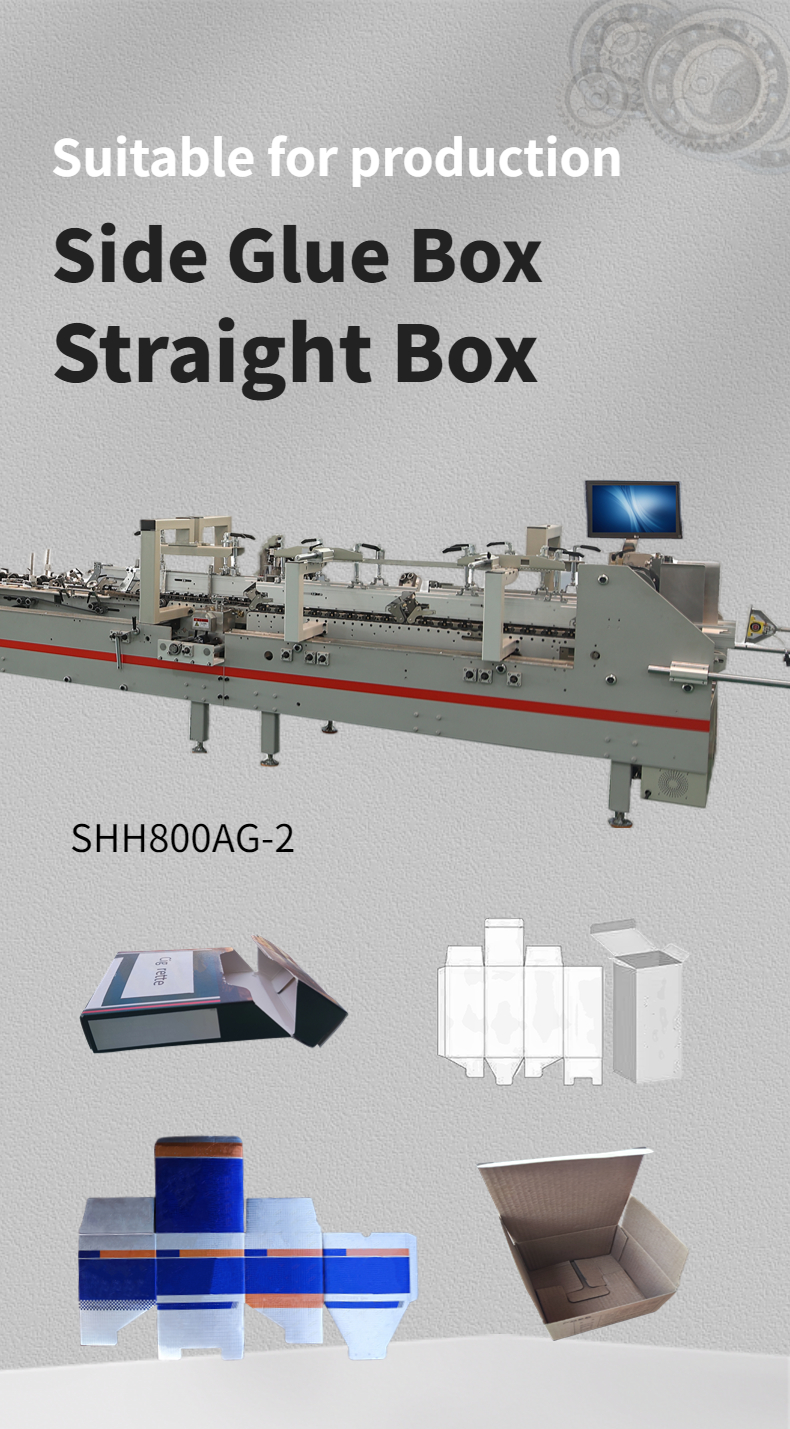 SHH**800AG-2 Automatic Bottom Folding and Gluing Machine for Wood Packaging Material