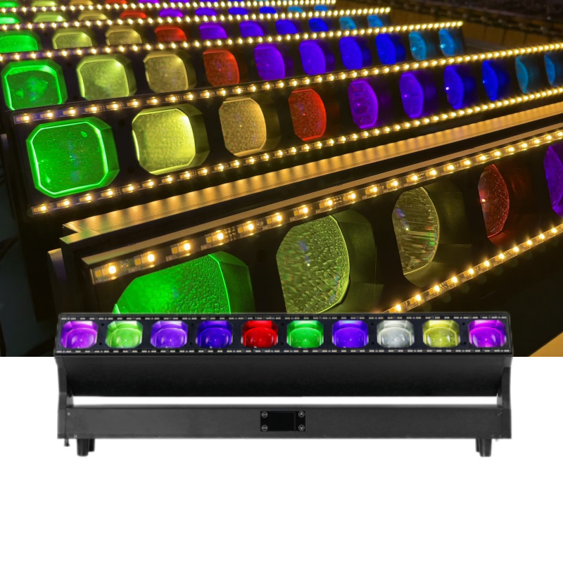 Super Brightness 10*60W Dotline RGBW LED Pixel Beam Zoom Wash Bar Moving Head Light