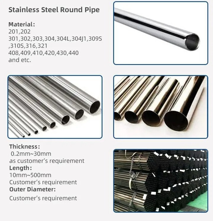 Cold Rolled 904l 304 Seamless Stainless Steel Tube 3000mm 6000mm