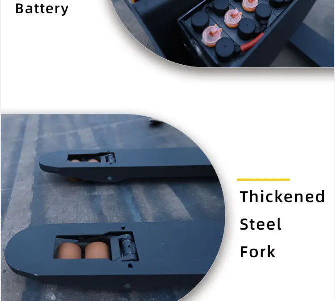 Standing All-Electric Pallet Truck Handling Fast Lift Electric Pallet Jack Forklift Truck