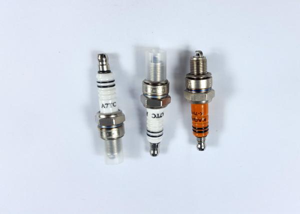 Motorcycle / Tricycle Engine Spark Plugs A7TC Black / Whtie / Orange Colors