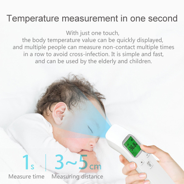 Infrared Medical Forehead Thermometer Portable Thermometer Fever Alarm