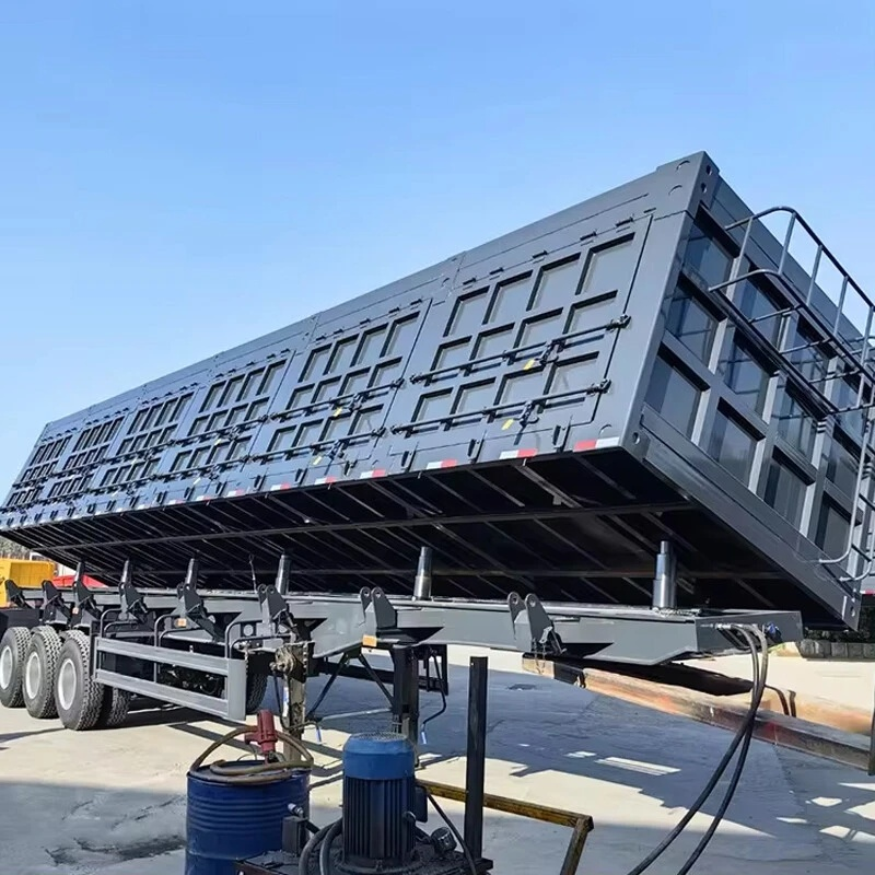 3-Axles Tipping Coal Mine Transportation SemiTrailer Engineered For Efficient Transportation And Unloading Of Sand Coal