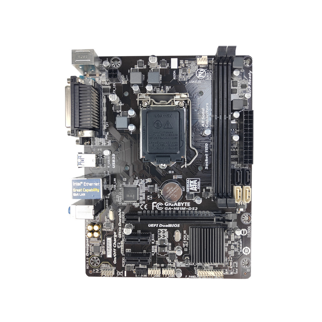 Gigabyte H81M DS2 LGA 1150 Intel PC Motherboard 16GB SATA SATA III SATA II