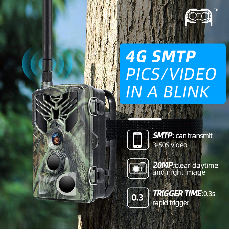Mini Trail Camera Hunting HC-810LTE Outdoor Wildlife IP65 Waterproof Wireless System Night Vision Camera