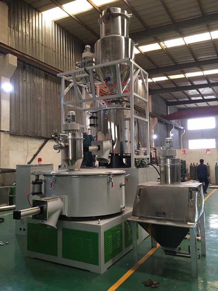 ABB Inverter Type Plastic Mixer Machine PVC / PE / PP Heating Cooling Mixer