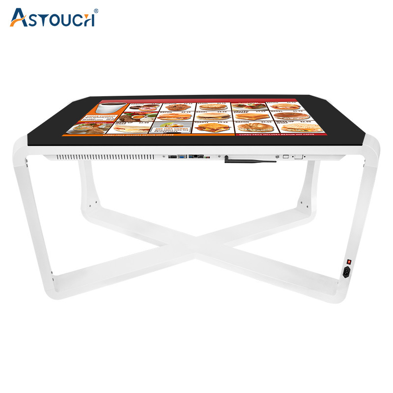  43inch Interactive Touch Table Kiosk For Restaurant And Shops Manufactures