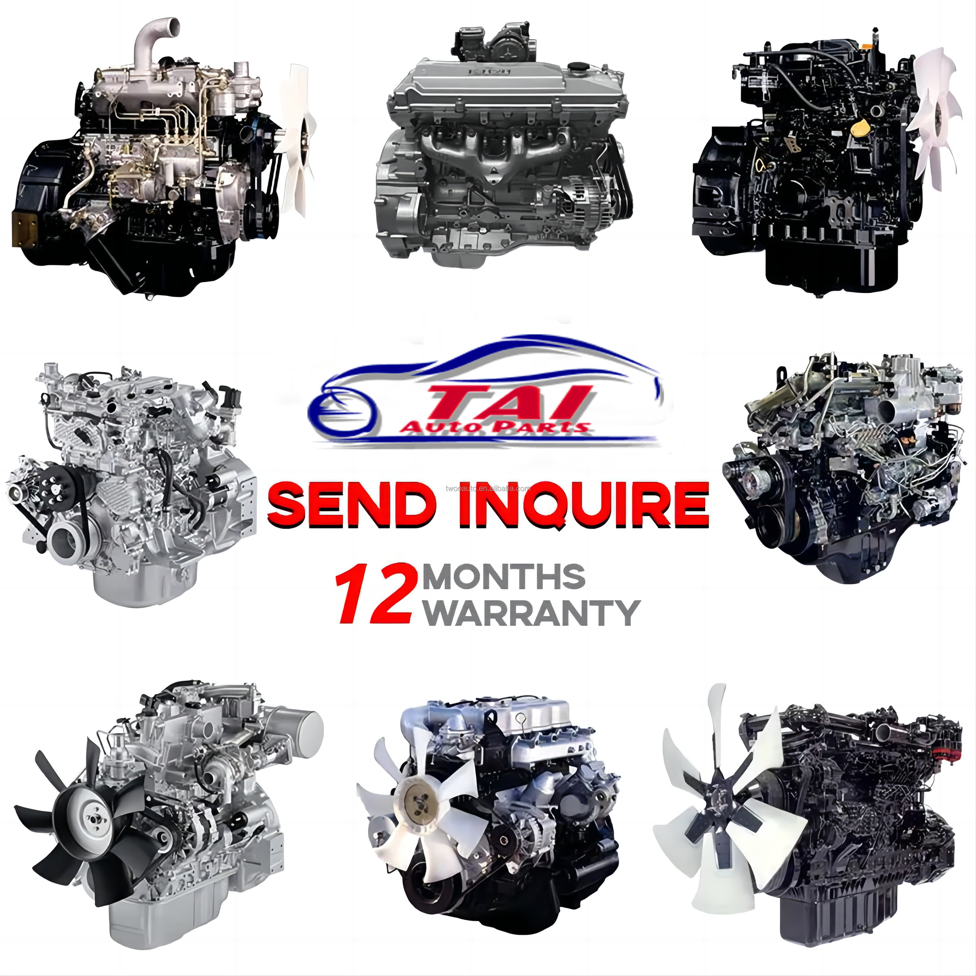 Complete Engine 3.0 TD Engine for MU 7 Japan Original Used 4JB1 Engine in Good Condition