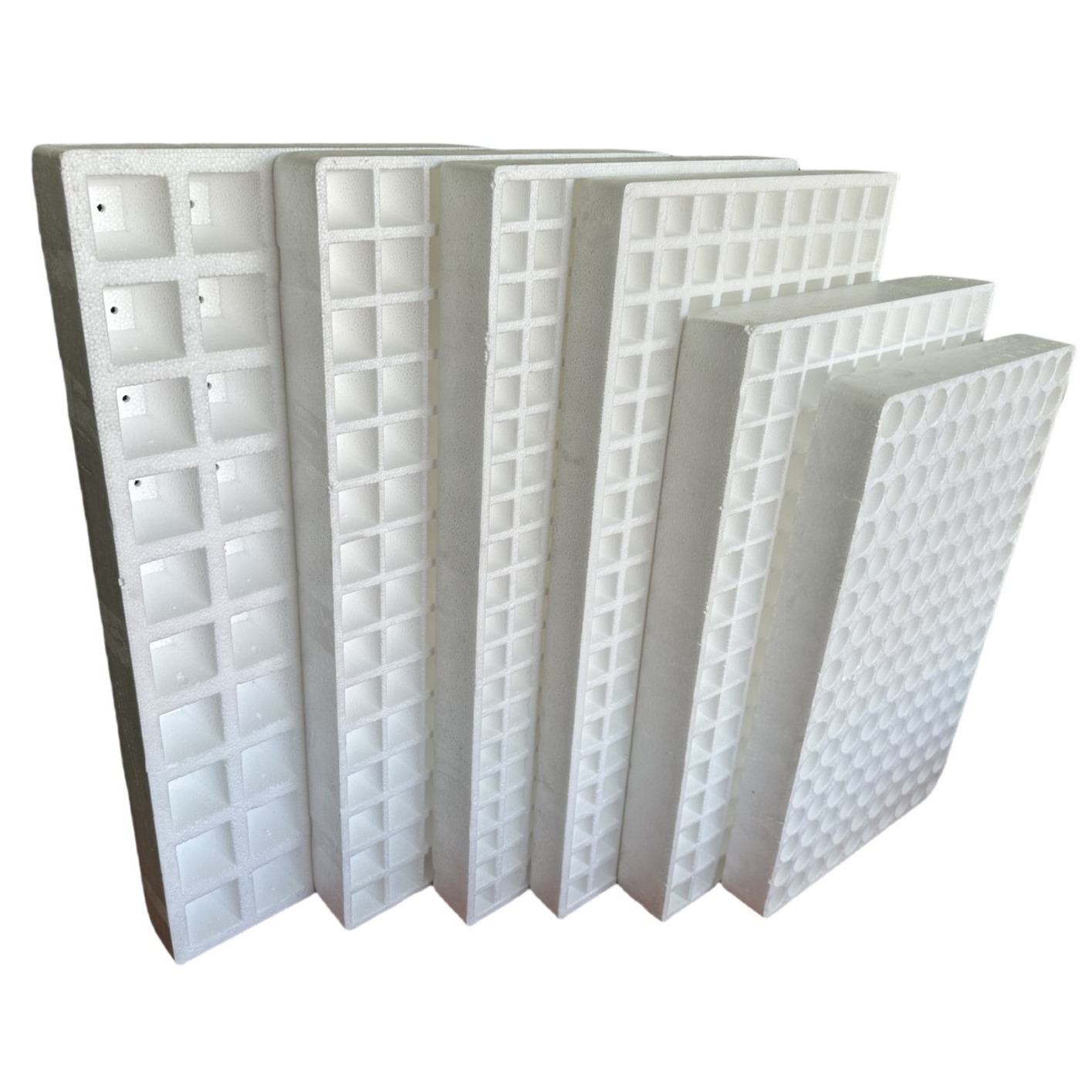EPS foam seedling tray customized for vegetable, fruit, flower and tobacco seedlings.