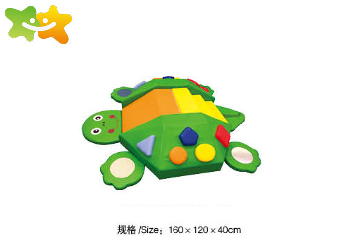 Kindergarten Soft Foam Play Equipment Strong Galvanized Pipe Post Non Faded