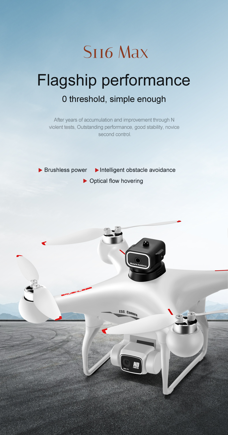 15 Mins Flight Time Professional Fpv RC Quadcopter with HD Dual Camera 2.4G Wifi Obstacle Avoidance and APP Remote Control
