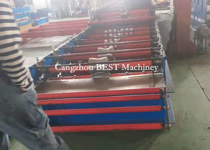 Trapezoid Double Layer Roofing Sheet Roll Forming Machine IBR Forming Machine