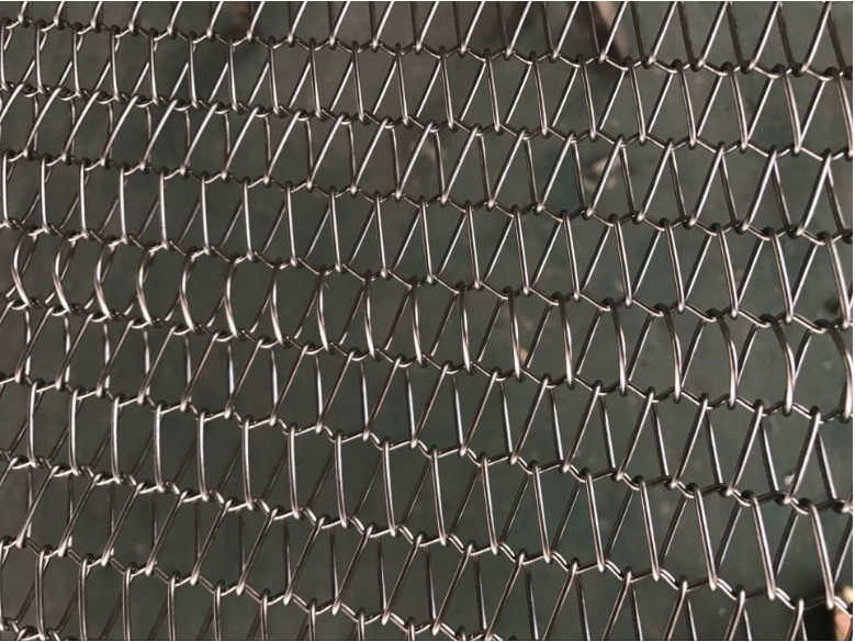High Load Bearing Honeycomb Conveyor Belt , Food Processing Metal Mesh Conveyor Belt