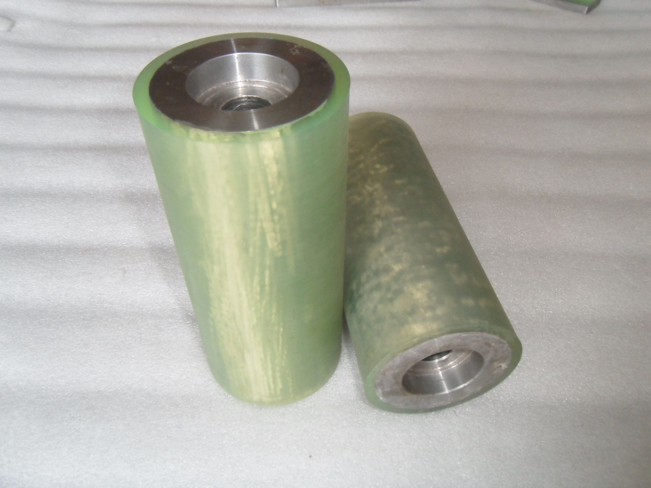 Blue Polyurethane Rollers PU Polyurethane Coating Industrial Transmission