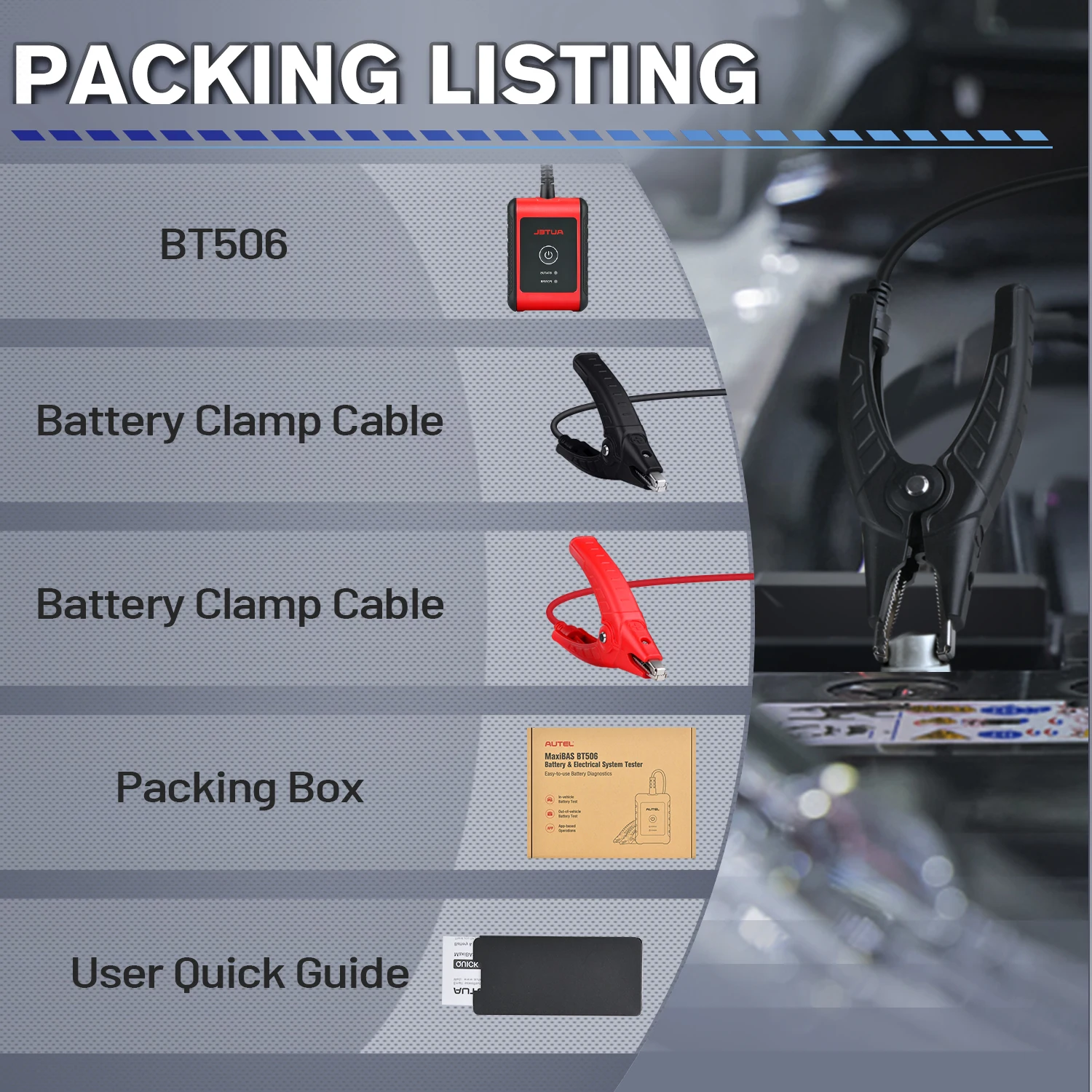Autel MaxiBAS BT506 Battery Tester / Charging System Diagnostic Tool Compatible with CCA CA EN IEC DIN JIS M