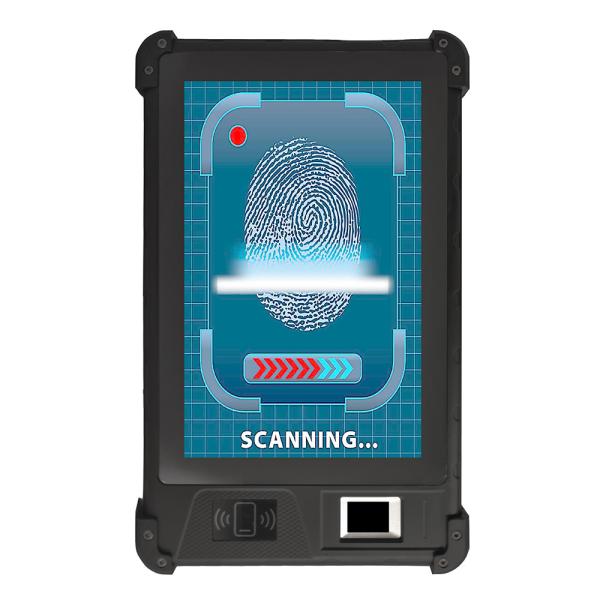Quality China Manufacturer 8 inch 4G NFC Bluetooth Fingerprint Tablet with Fingerprint Identification 2D Barcode Scanner FP08 for sale
