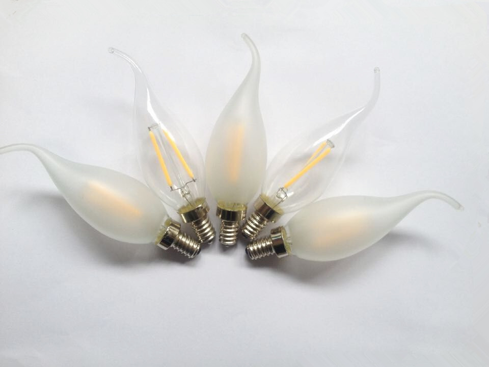 FILAMENT E12 led chandlier light bulbs candle lamp C35 2700K CIR80 2 YEARS WARRATNY UL