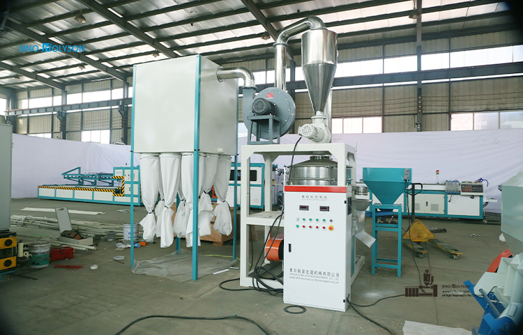 200-350kg/H Plastic PVC Scrap Pulverizer Machine 380V / 415V