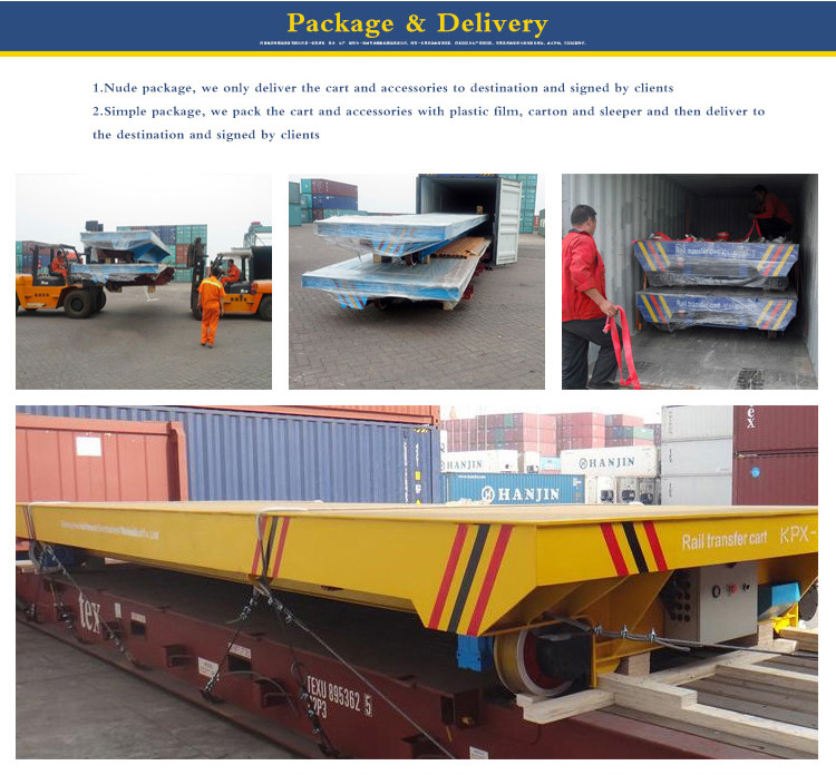 Heavy Duty Flat Aluminum Steel Coil Railway Trolley 15 Ton Battery Powered