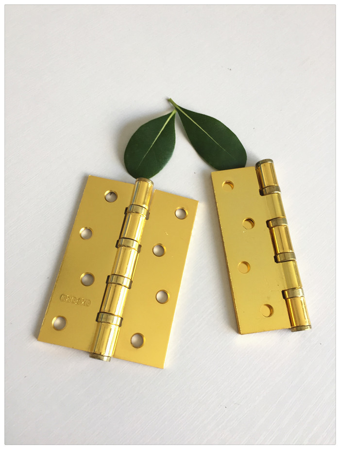 Golden Plated4 Ball Bearing Driveway Gate Hinges Loose Pin Lift Off Type