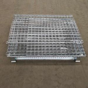 Medium Duty Foldable Stackable Large Wire Mesh Container Rust Resistant 500