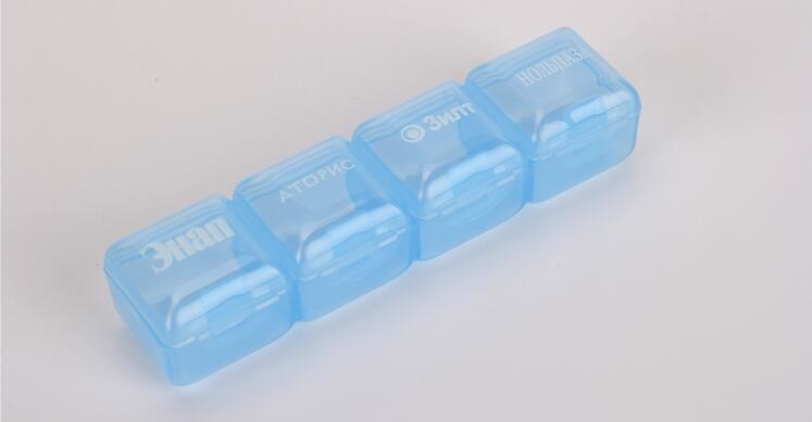Portable Creative style foldable travel plastic cup with pill case, Random color creative travel cup with pill case for