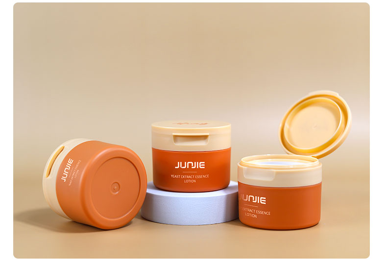100G Round Flip Top Cap Plastic Bottle Top Lids Cream Jar Custom Logo Cosmetic Jar for Customized Logo Printing