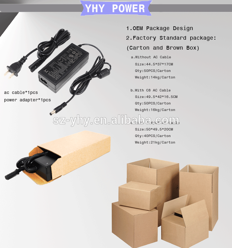 UL Listed 12 Volt 60W LED Power Supplies With AU EU UK US Ac Plug