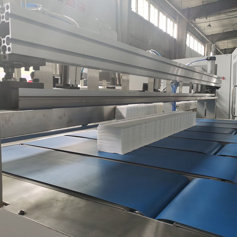Drawing Facial Tissue Folder Slitter Bag Backing Machine Equipment with 120m/min Speed